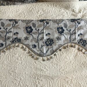 Custom made window valance